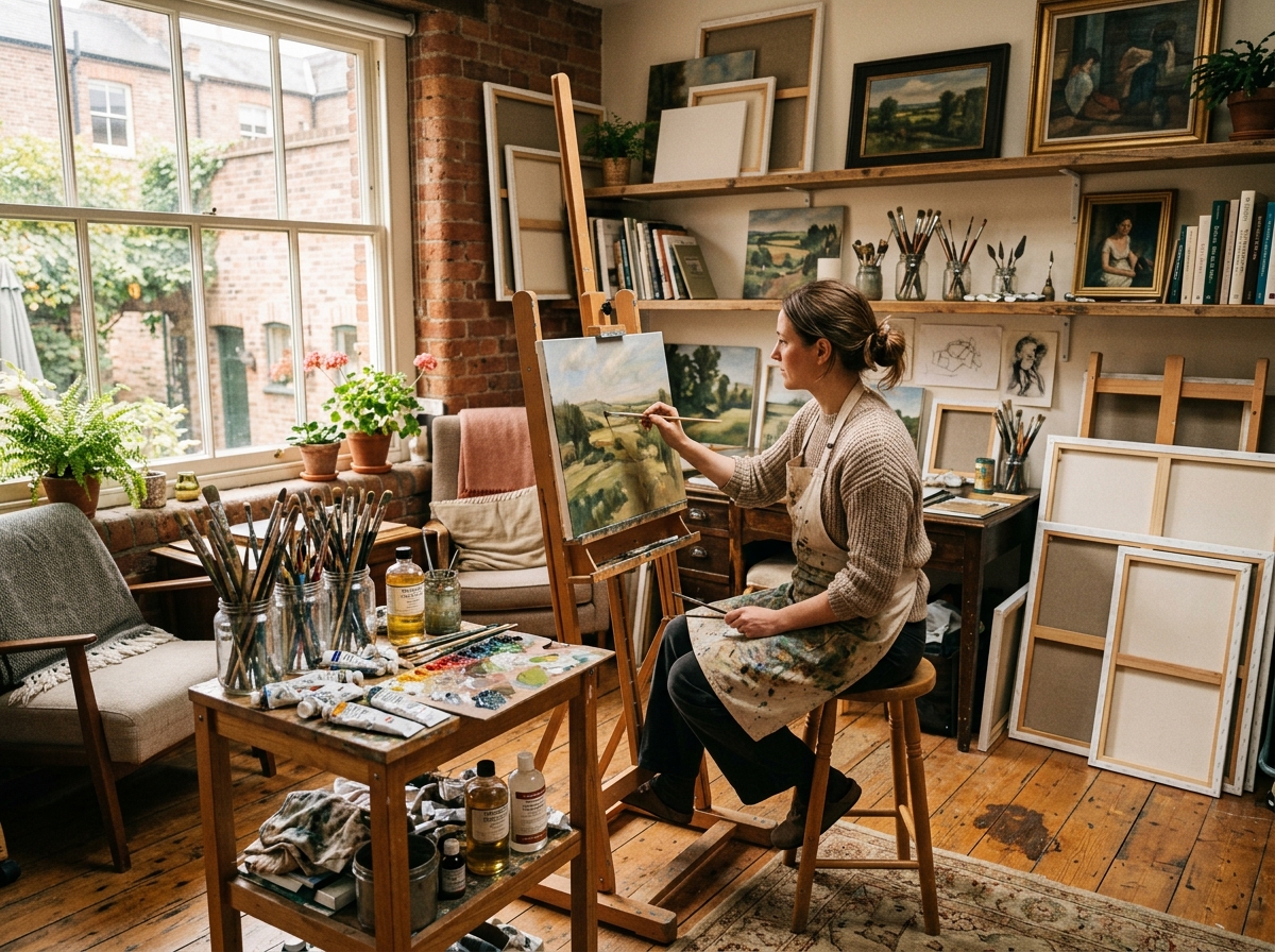 Ila Valcarcel in the Studio