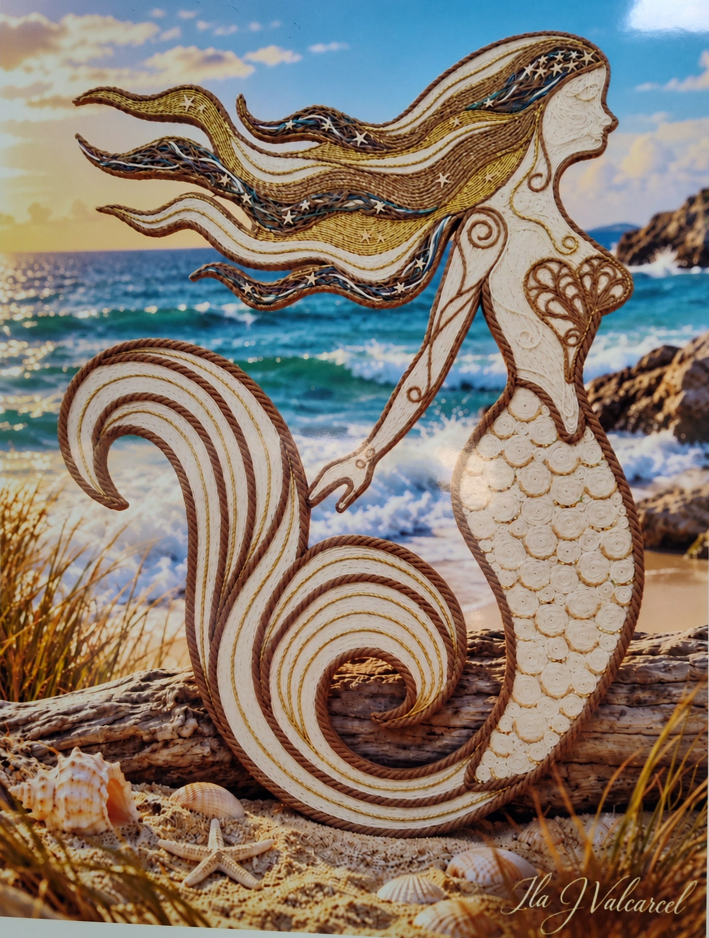 The Mermaid — Original Fine Art by Ila J. Valcarcel